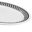 GET 9 3/4" x 7 1/4" Oval Diamond Chexers Platter - Melamine, White (OP-950-X) thumbnail 5