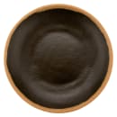 GET 10" Round Melamine Soup Plate, Brown w/ Clay Trim (P-100-BR) thumbnail 3