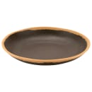GET 10" Round Melamine Soup Plate, Brown w/ Clay Trim (P-100-BR) thumbnail 4