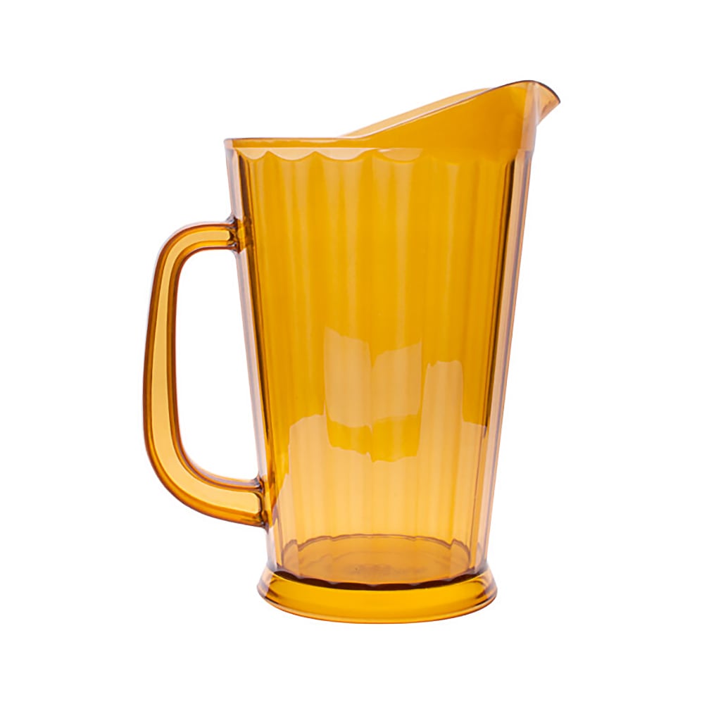 GET 60 oz Beer Pitcher, SAN Plastic, Amber (P-1064-1-A)
