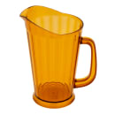 GET 60 oz Beer Pitcher, SAN Plastic, Amber (P-1064-1-A) thumbnail 3