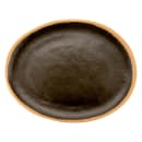GET 11 3/4"  x 9 1/4" Oval Pottery Market Platter - Melamine, Brown w/ Clay Trim (P-129-BR) thumbnail 3