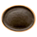 GET 11 3/4"  x 9 1/4" Oval Pottery Market Platter - Melamine, Brown w/ Clay Trim (P-129-BR) thumbnail 6