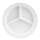 GET 9" Round Plastic Dinner Plate, White (P-1530-W) thumbnail 3