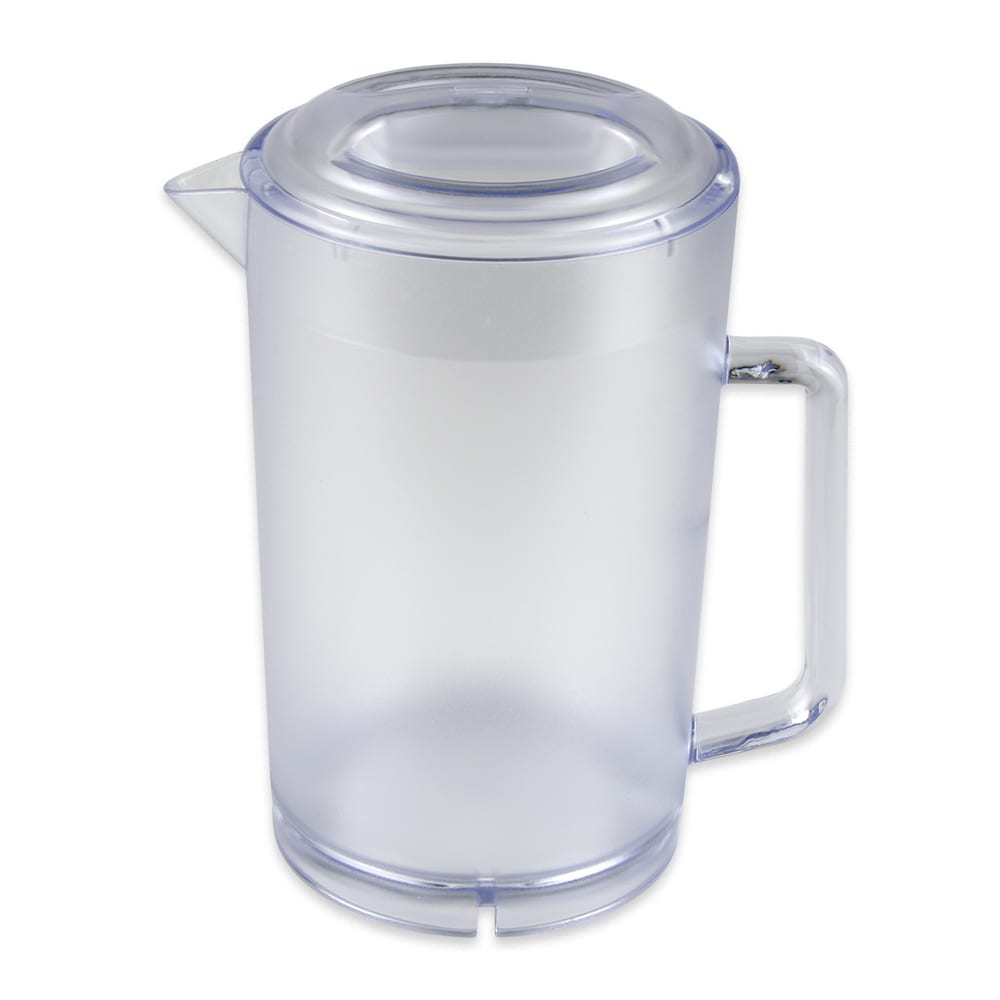 GET 64 oz Plastic Pitcher w/ Lid, Clear (P-3064-1-CL)