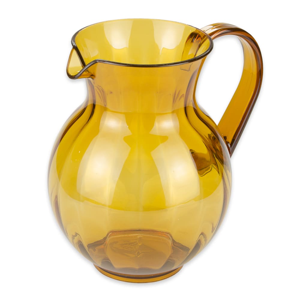 GET 8 3/4" Round Beverage Pitcher, Polycarbonate, Amber (P-4090-PC-A)