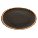 GET 7 1/2" Round Melamine Bread/Side Dish, Brown w/ Clay Trim (P-75-BR) thumbnail 5