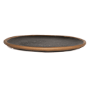 GET 7 1/2" Round Melamine Bread/Side Dish, Brown w/ Clay Trim (P-75-BR) thumbnail 6