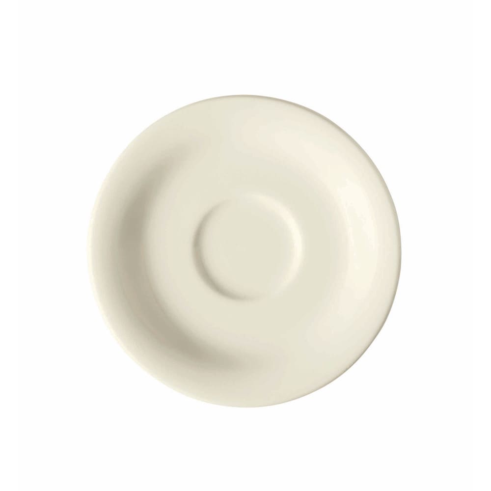 GET 6 1/4" Round Actualite Cappuccino Saucer - Porcelain, Bright White (PA1101800324)