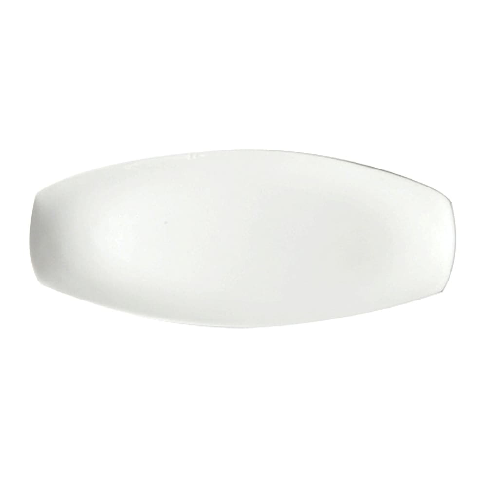 GET 16" x 6 2/3" Rectangular Asia Tray - Porcelain, Bright White (PA1101907906)