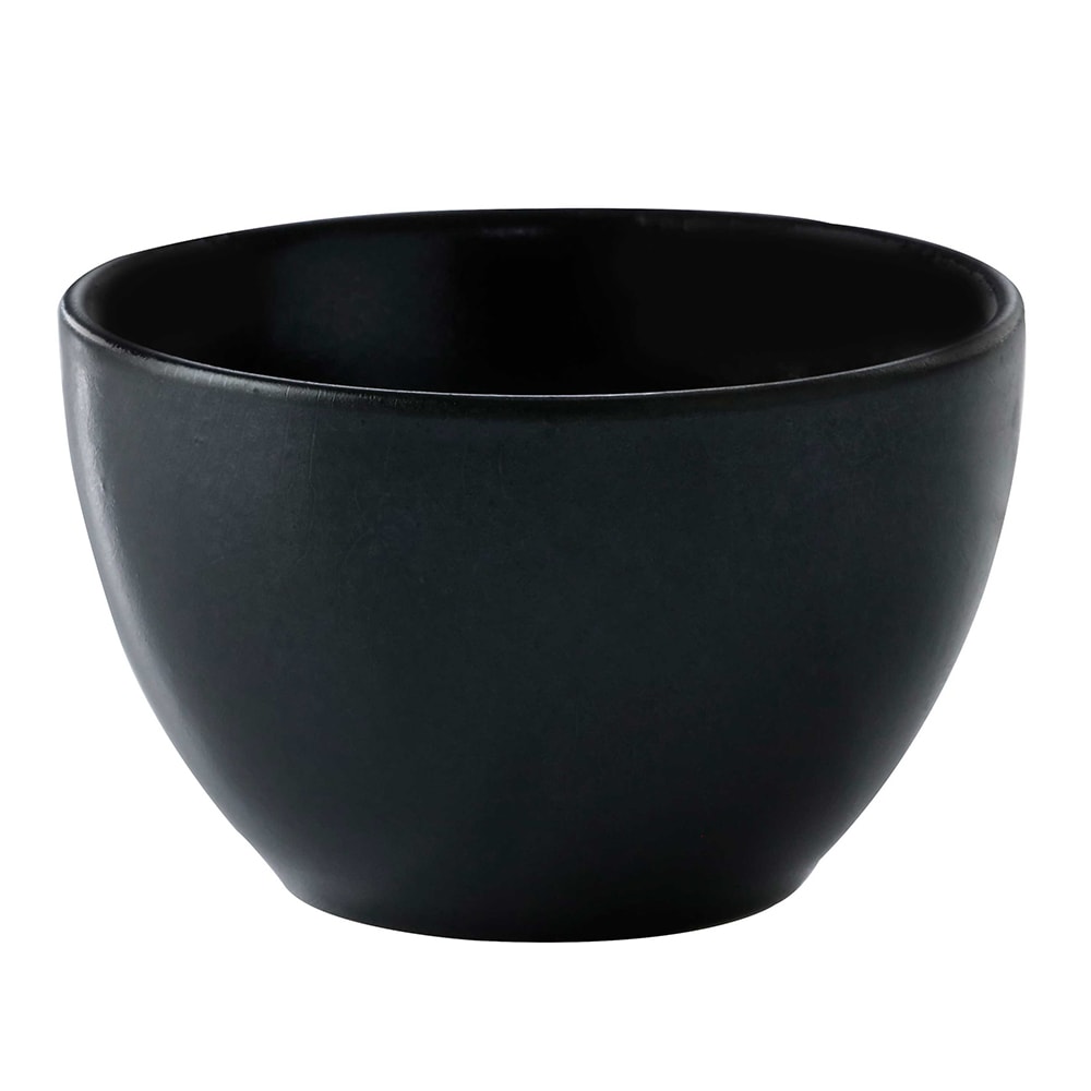 GET 8 4/5 oz Round Cosmos Pluto Bouillon Cup - Porcelain, Black (PP1941904524)