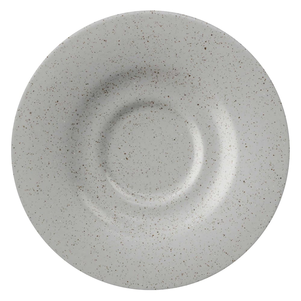 GET 6 1/2" Round Cosmos Moon Tea/Bouillon Saucer - Porcelain, Speckled Gray (PP1944900324)