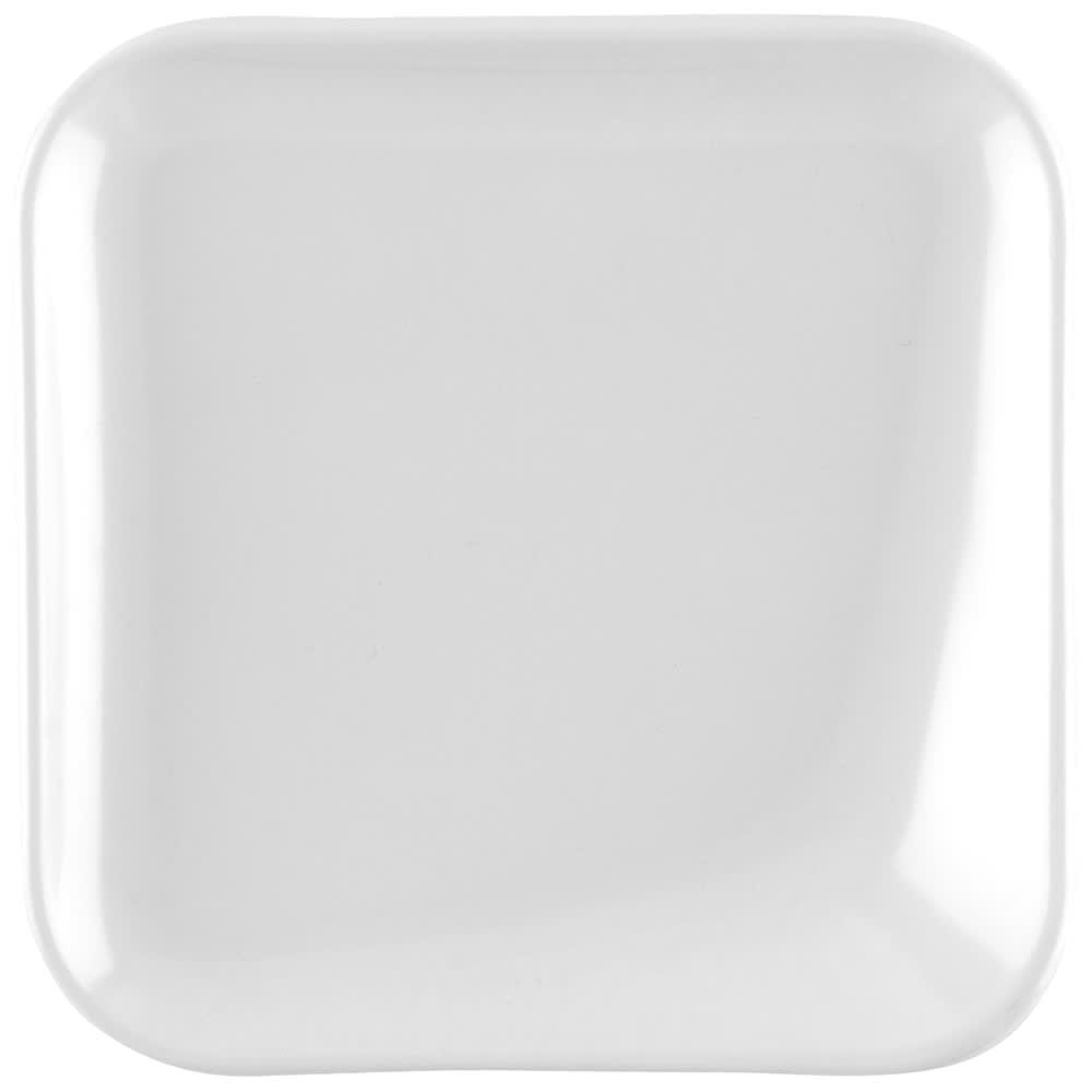 GET 4" Square Melamine Plate, White (PP-44-W)