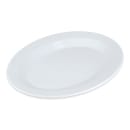 GET 12 1/4" x 8" Oval Minski Platter - Melamine, White (PT-129-MN-W) thumbnail 3