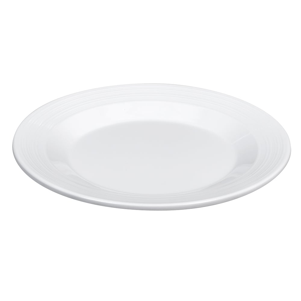 GET 6 1/2" Round Melamine Dessert Plate, White (PT-6-MN-W)