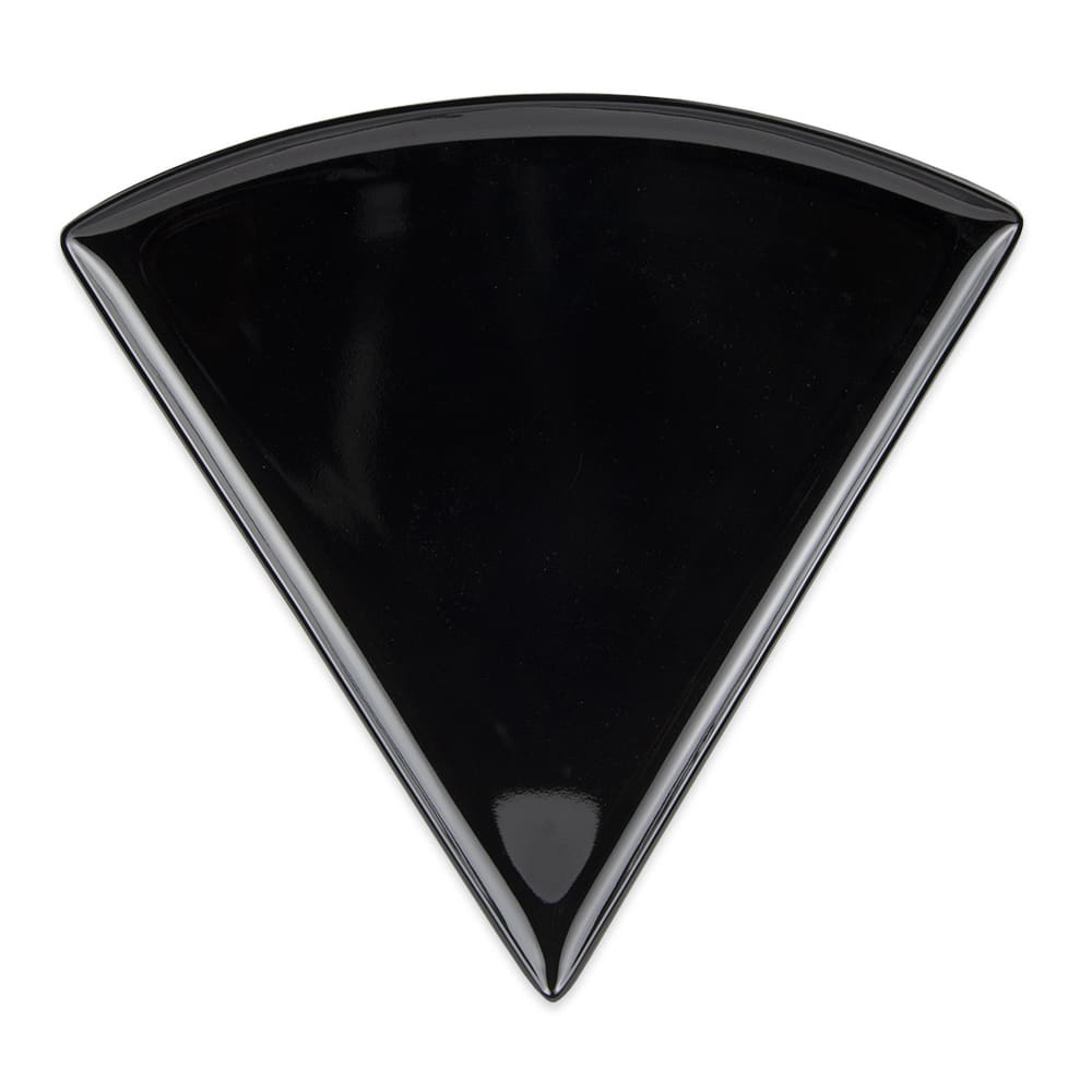 GET 9" Triangular Melamine Pizza Plate, Black (PZ-85-BK)