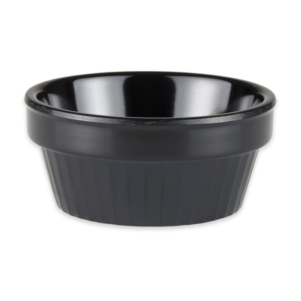 GET 3 oz Melamine Ramekin, Black (R-3-BK)