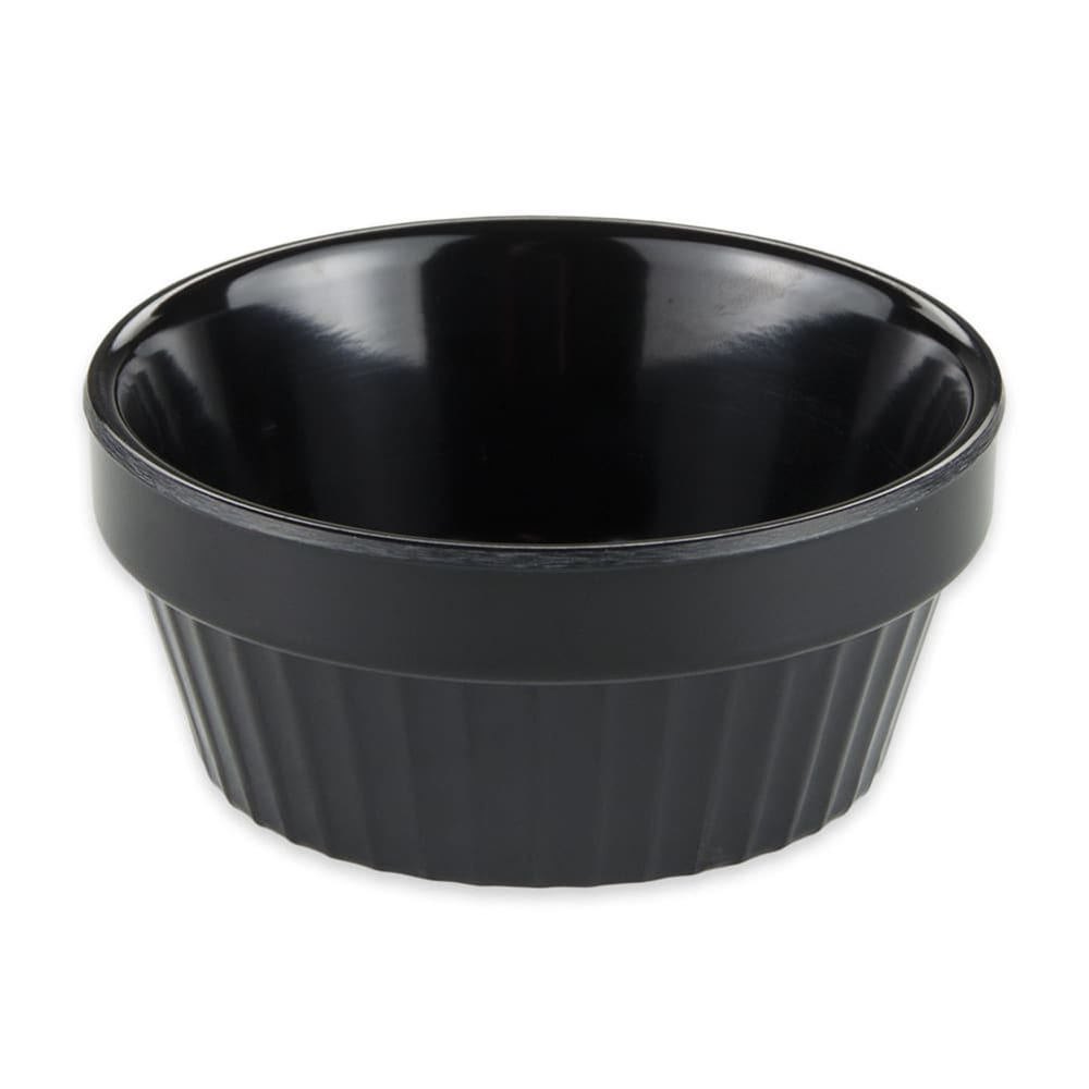GET 4 oz Melamine Ramekin, Black (R-4-BK)