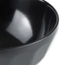GET 11 oz Round Melamine Oatmeal Bowl, Black (RB-122-BK) thumbnail 5