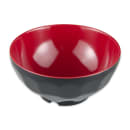 GET 11 oz Round Melamine Oatmeal Bowl, Red/Black (RB-122-RB) thumbnail 2