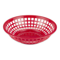 GET 8" Round Bread & Bun Basket, Plastic, Black (RB-820-BK) thumbnail 5