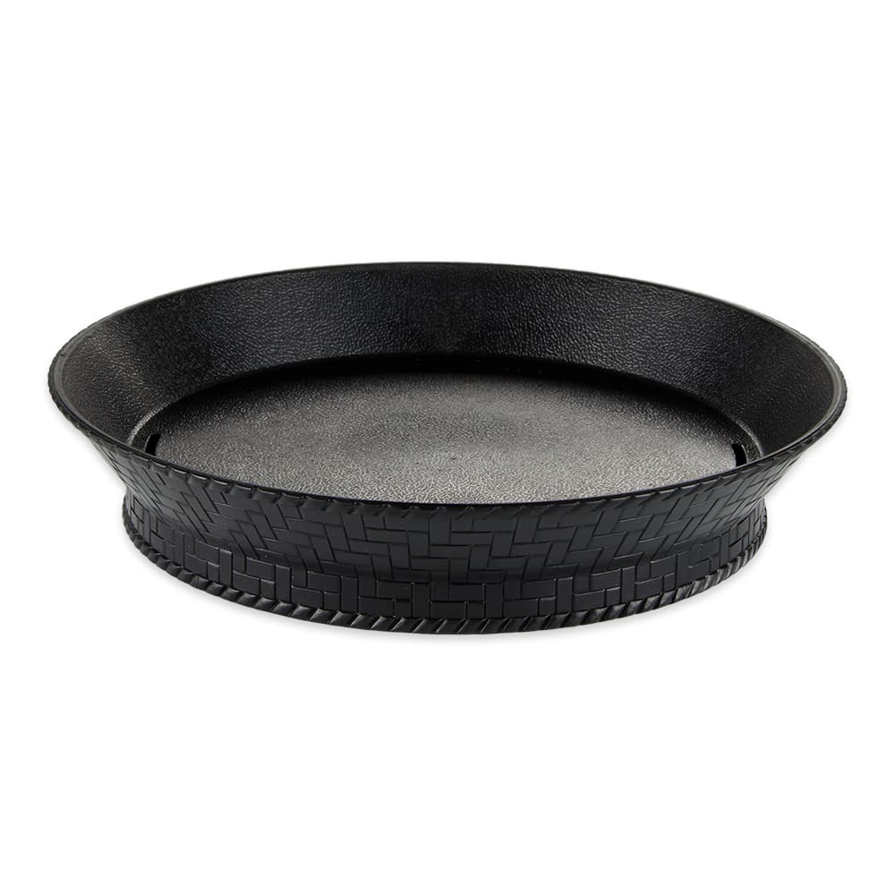 GET 10 1/2" Round Fast Food Basket, Polypropylene, Black (RB-880-BK)