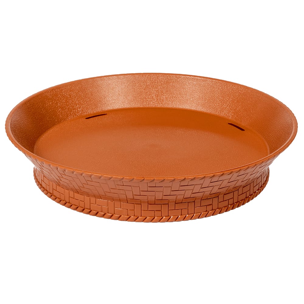 GET 10 1/2" Round Fast Food Basket, Polypropylene, Terracotta (RB-880-TER)