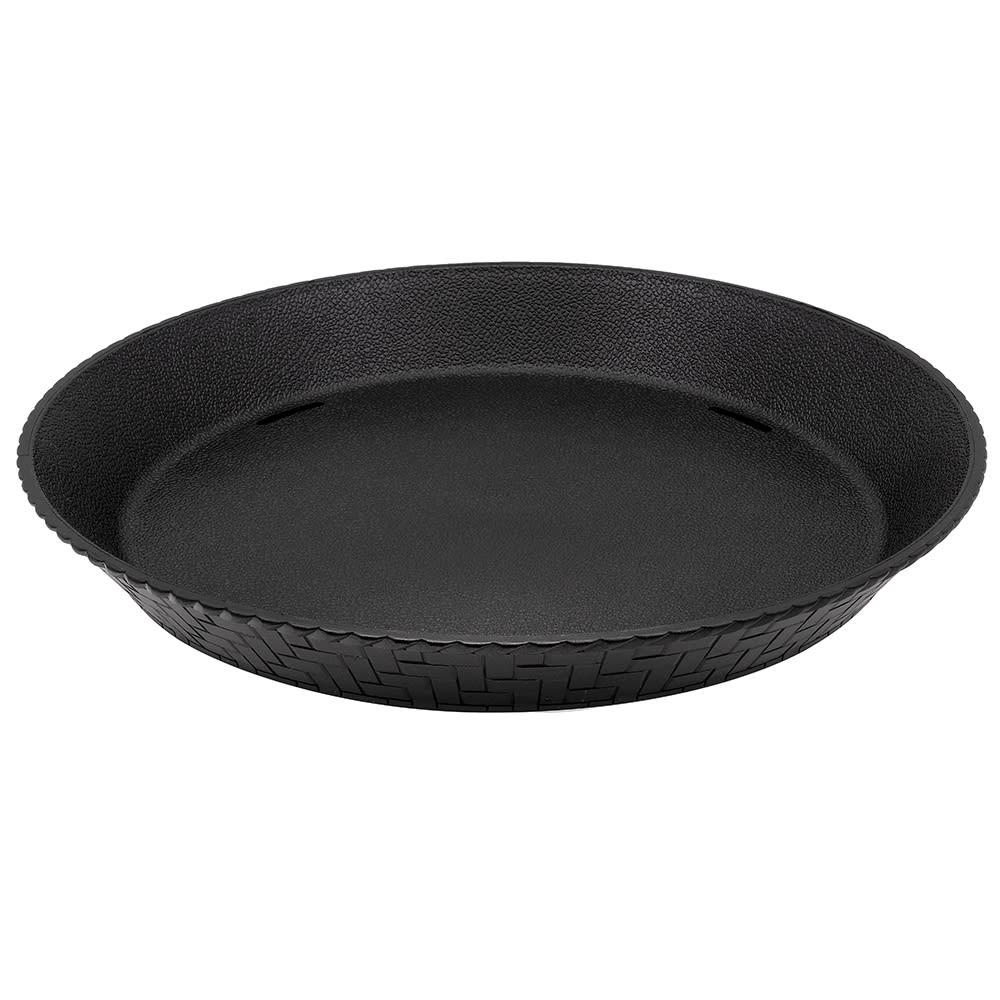 GET 10 1/2" Round Fast Food Basket, Polypropylene, Black (RB-890-BK)