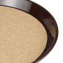 GET 11 1/4" Round Serving Tray, Plastic, Brown (RCT-11-BR) thumbnail 5
