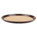 GET 14" Round Serving Tray, Plastic, Brown (RCT-14-BR) thumbnail 2
