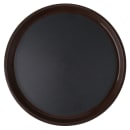 GET 16" Round Serving Tray, Plastic, Black/Brown (RCT-16-NS) thumbnail 2