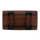 GET Rectangular Display Riser w/ Foldable Legs - 13 4/5"L x 7 1/2"W x 3"H, Walnut Wood (RISER-3-W) thumbnail 4