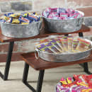 GET Rectangular Display Riser w/ Foldable Legs - 13 4/5"L x 7 1/2"W x 3"H, Walnut Wood (RISER-3-W) thumbnail 5