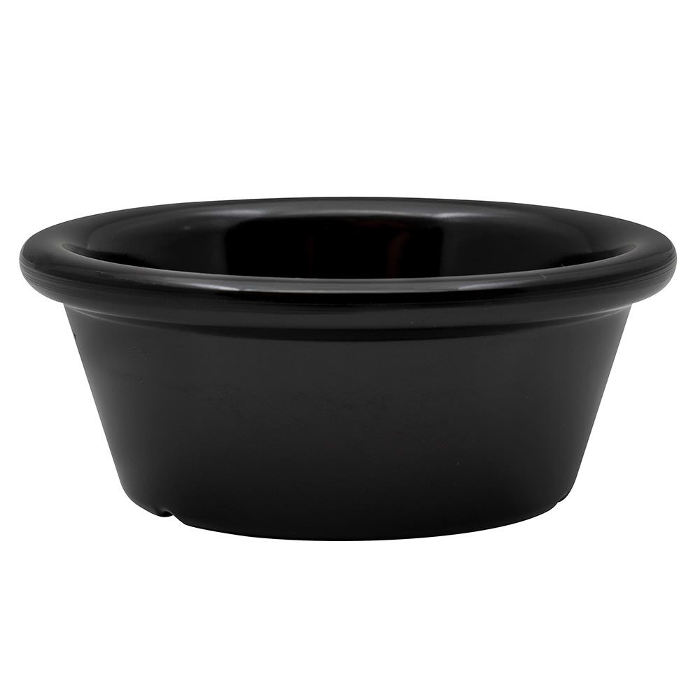 GET 1 1/2 oz Melamine Ramekin, Black (RM-203-BK)
