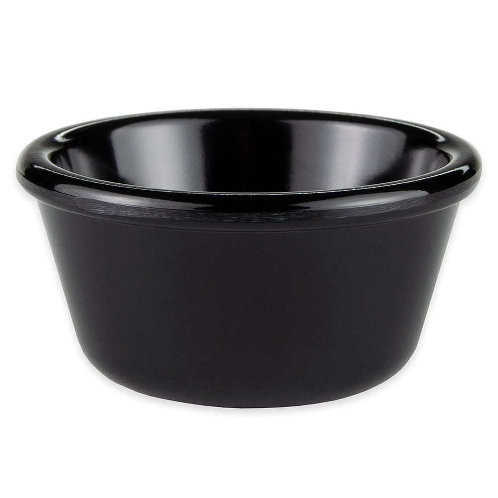GET 3 oz Melamine Ramekin, Black (RM-388-BK)