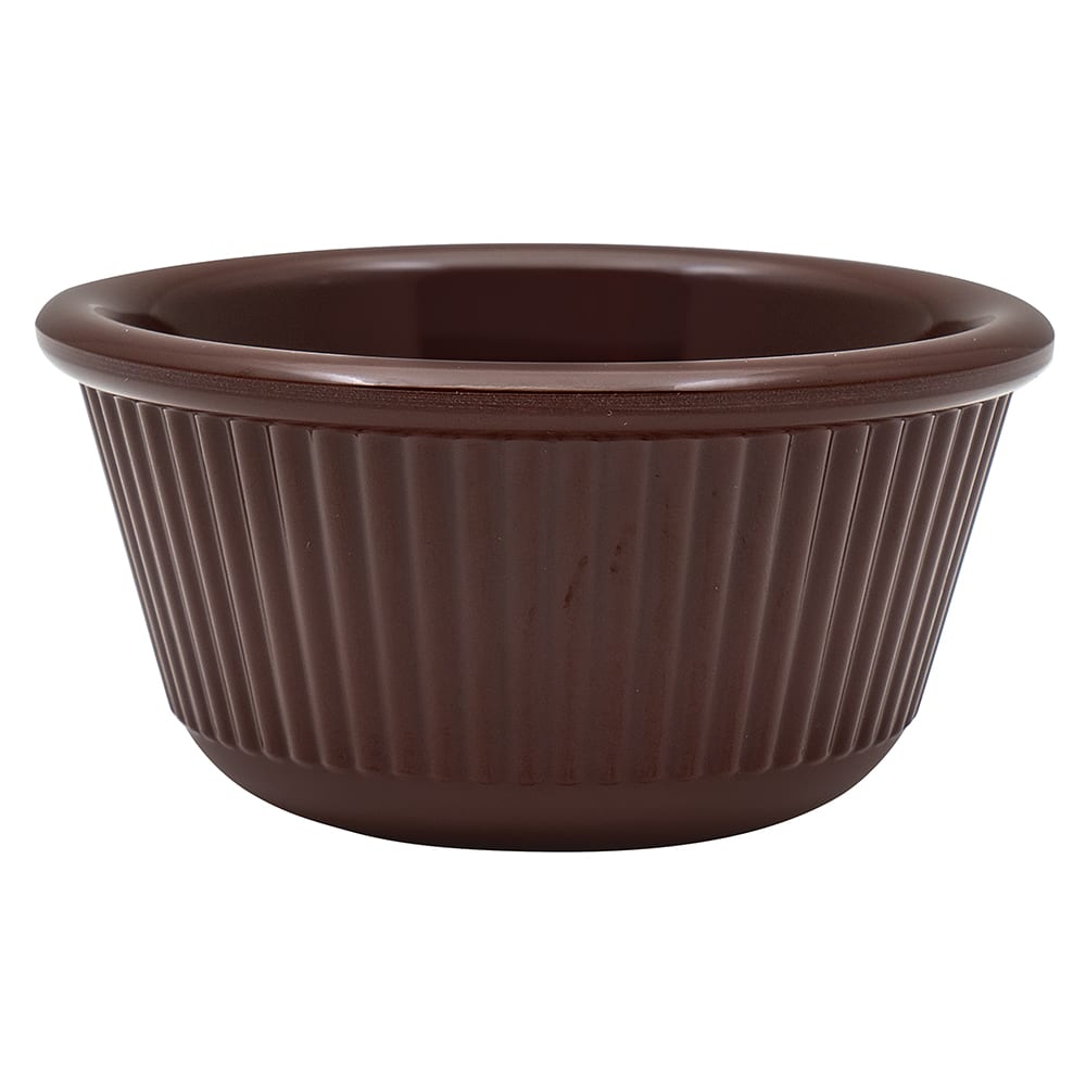 GET 3 oz Melamine Ramekin, Brown (RM-389-BR)