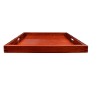 GET 21" Square Room Service Tray, Hardwood, Mahogany (RST-2020-M) thumbnail 3