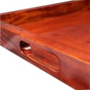 GET 21" Square Room Service Tray, Hardwood, Mahogany (RST-2020-M) thumbnail 6