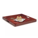 GET 21" Square Room Service Tray, Hardwood, Mahogany (RST-2020-M) thumbnail 7