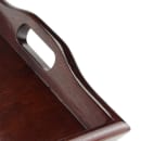 GET Rectangular Room Service Tray, 25" x 16", Hardwood, Mahogany (RST-2516-M) thumbnail 6
