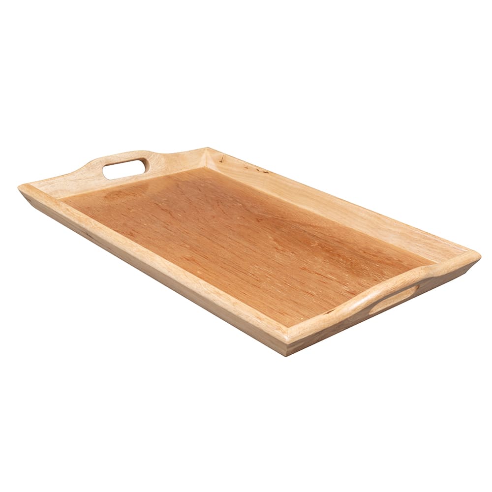 GET Rectangular Room Service Tray, 25" x 16", Hardwood, Natural (RST-2516-N)