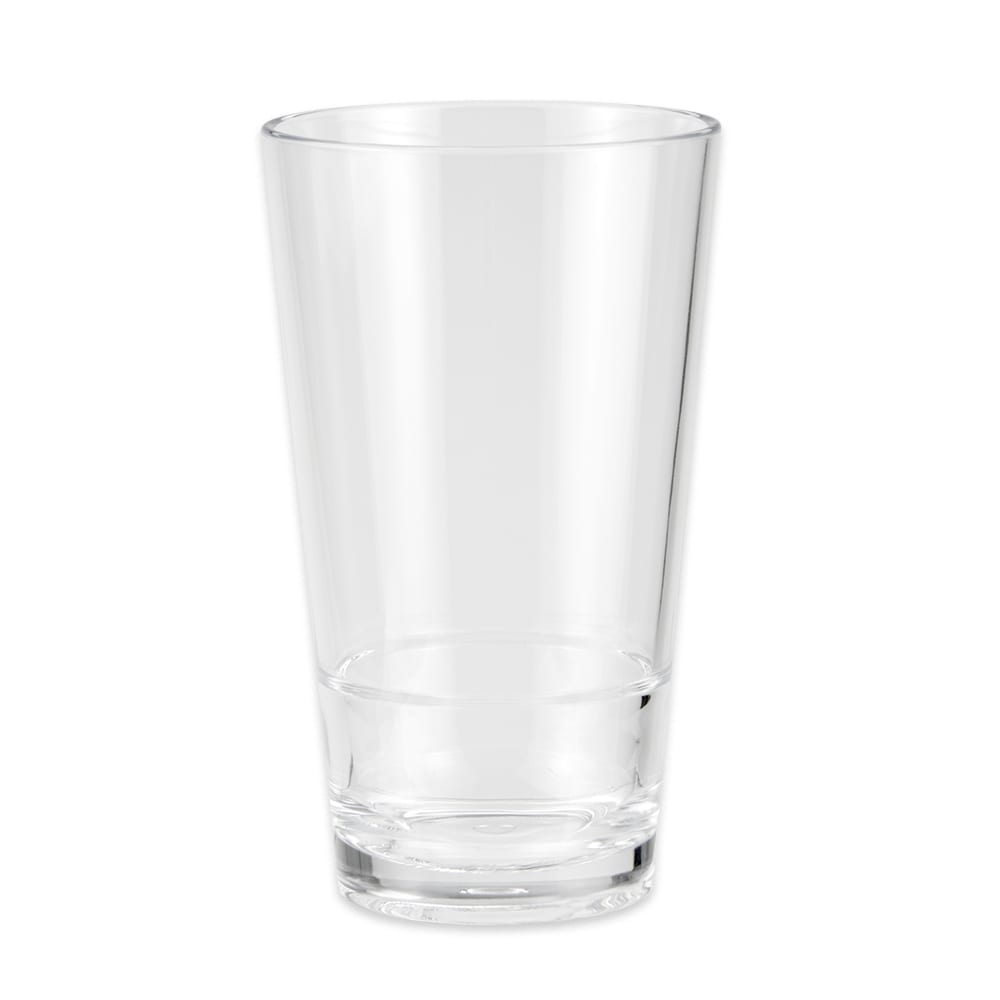 GET 16 oz Pint Glass, SAN Plastic, Clear (S-17-CL)