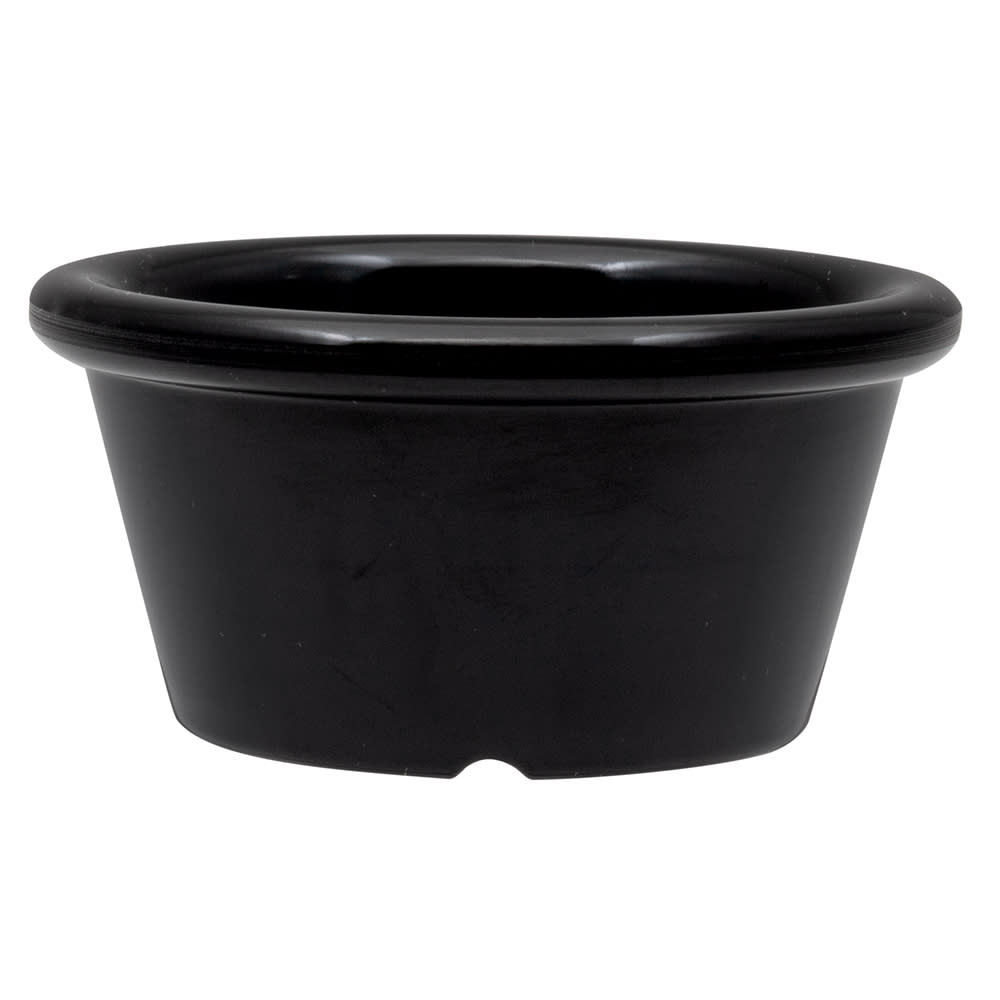 GET 2 oz Melamine Ramekin, Black (S-620-BK)