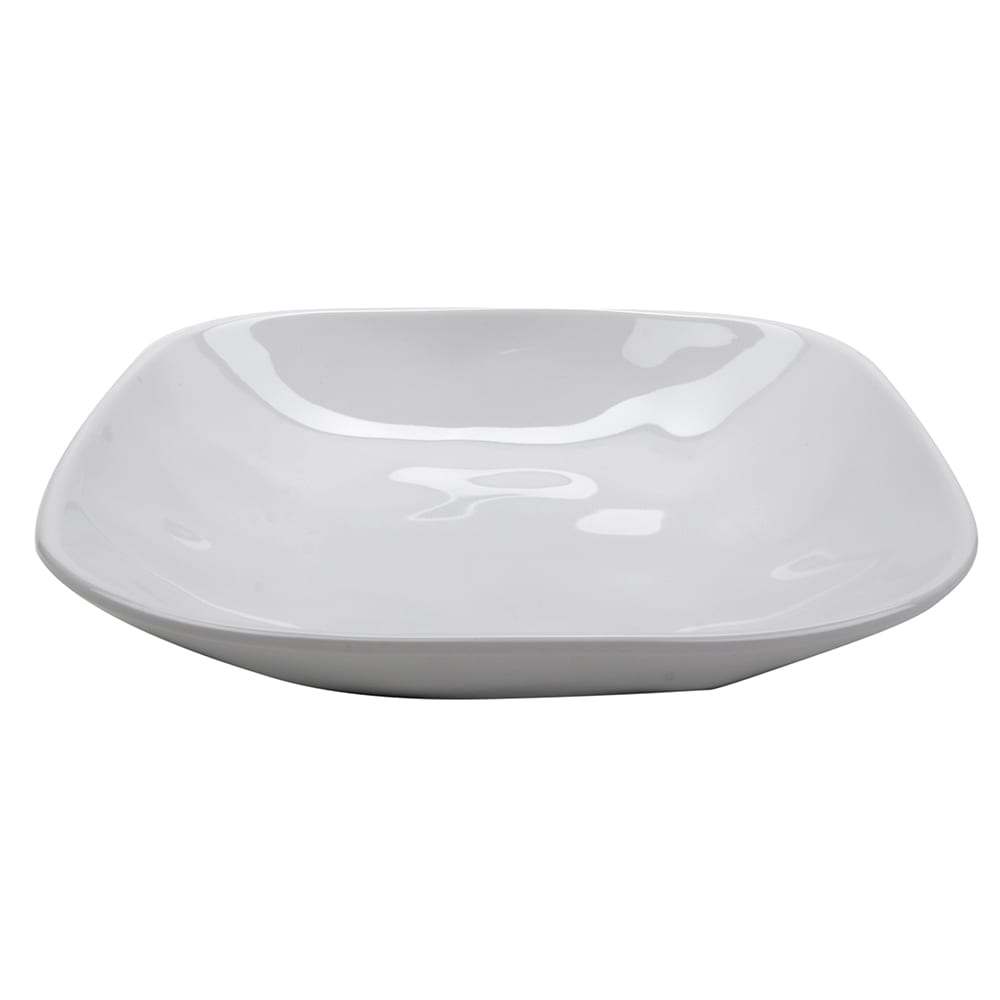GET 1 1/2 qt Square Melamine Entrée/Salad/Pasta Bowl, White (SB-48-AM-W)