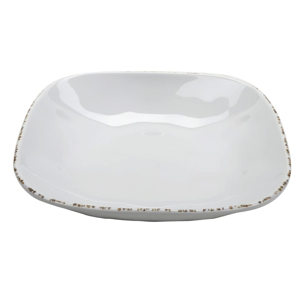 GET 1 1/2 qt Square Melamine Salad/Pasta Bowl, Cream (SB-48-UM)