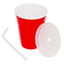 GET 16 oz Red Plastic Tumbler (SC-16-SET-R) thumbnail 2