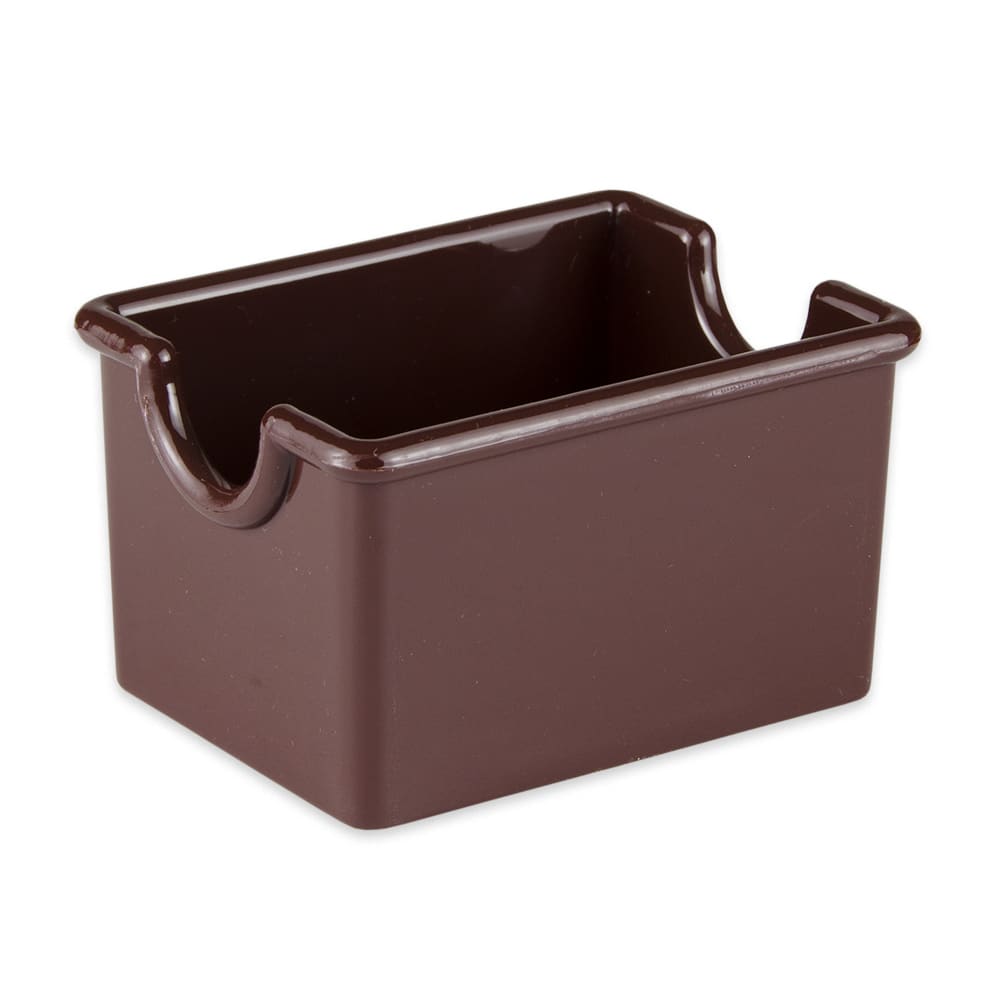 GET Rectangular Sugar Caddy - Plastic, Brown (SC-66-BR)