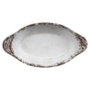 GET Oval Side Dish, 8 1/2" x 4 1/2", Melamine, French Mill (SD-08-FM) thumbnail 3
