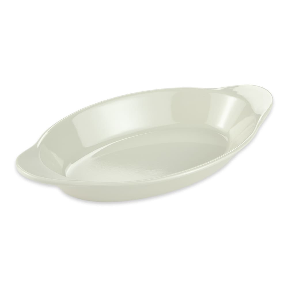 GET Oval Side Dish, 8 1/2" x 4 1/2", Melamine, Ivory (SD-08-IV)