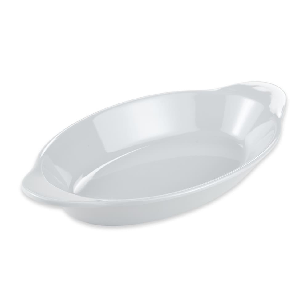 GET Oval Side Dish, 8 1/2" x 4 1/2", Melamine, White (SD-08-W)